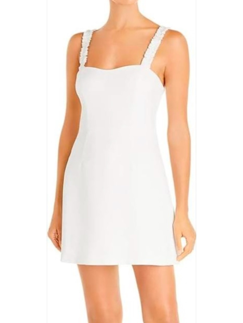 French Connection 6 Whisper Ruffle Sweetheart Dress